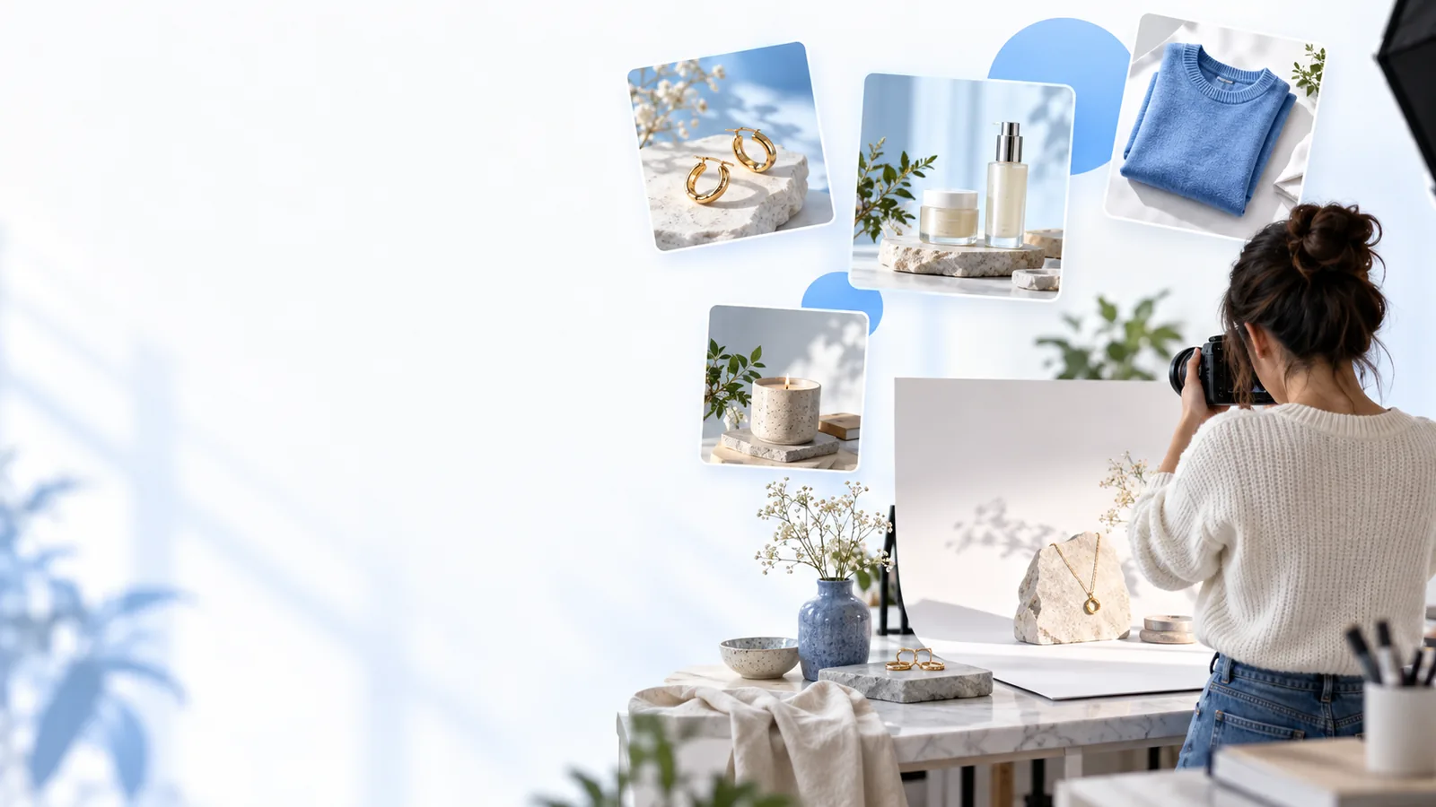 Fashion imagery illustrating how extra space can change a composition